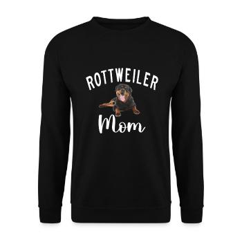 Rottweiler Gifts - Unisex Pullover - Schwarz - Vorne - Alina (178cm) & Michal (187cm)