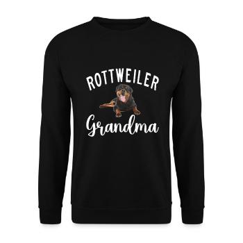 Cadeaux Rottweiler - Sweat-shirt Unisexe - noir - Devant - Alina (178cm) & Michal (187cm)
