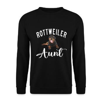 Rottweiler Gifts - Unisex Pullover - Schwarz - Vorne - Alina (178cm) & Michal (187cm)
