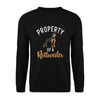 Rottweiler Gifts - Unisex Pullover - Schwarz - Vorne - Alina (178cm) & Michal (187cm)