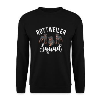 Cadeaux Rottweiler - Sweat-shirt Unisexe - noir - Devant - Alina (178cm) & Michal (187cm)