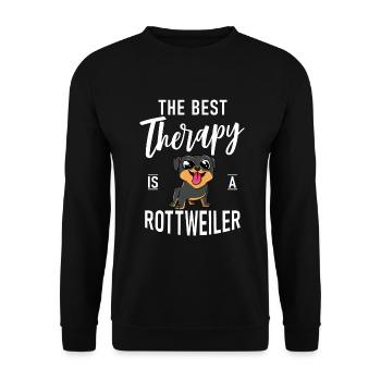 Cadeaux Rottweiler - Sweat-shirt Unisexe - noir - Devant - Alina (178cm) & Michal (187cm)