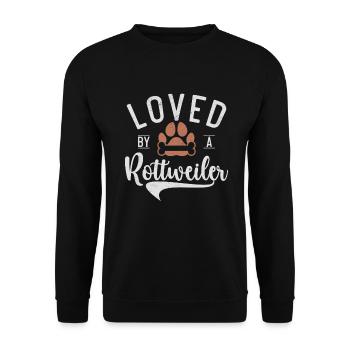 Cadeaux Rottweiler - Sweat-shirt Unisexe - noir - Devant - Alina (178cm) & Michal (187cm)