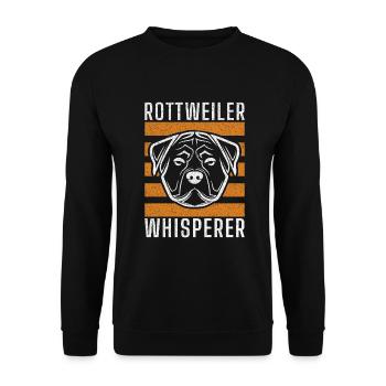Cadeaux Rottweiler - Sweat-shirt Unisexe - noir - Devant - Alina (178cm) & Michal (187cm)