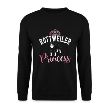 Rottweiler Gifts - Unisex Pullover - Schwarz - Vorne - Alina (178cm) & Michal (187cm)
