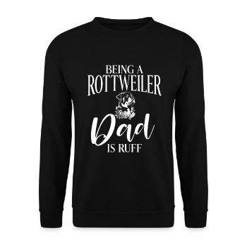 Rottweiler Gifts - Unisex Pullover - Schwarz - Vorne - Alina (178cm) & Michal (187cm)