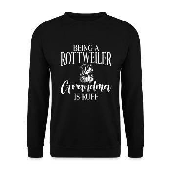 Cadeaux Rottweiler - Sweat-shirt Unisexe - noir - Devant - Alina (178cm) & Michal (187cm)