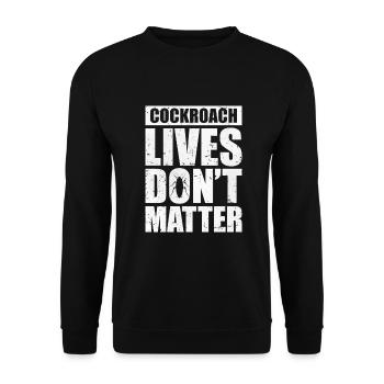 Cockroach - Unisex Sweatshirt - black - Front - Alina (178cm) & Michal (187cm)