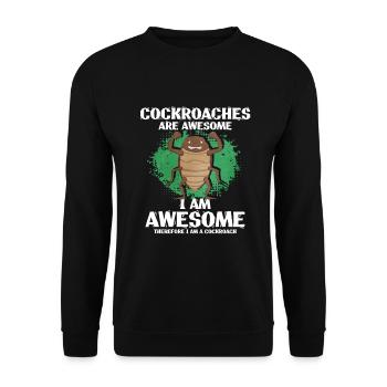 Cockroach - Unisex Sweatshirt - black - Front - Alina (178cm) & Michal (187cm)