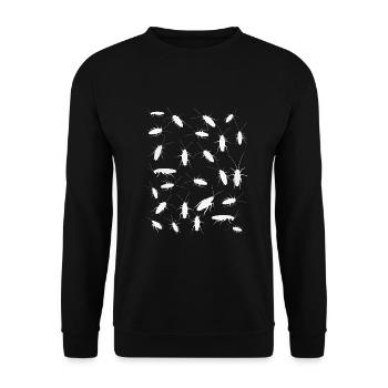 Kakerlake - Unisex Pullover - Schwarz - Vorne - Alina (178cm) & Michal (187cm)