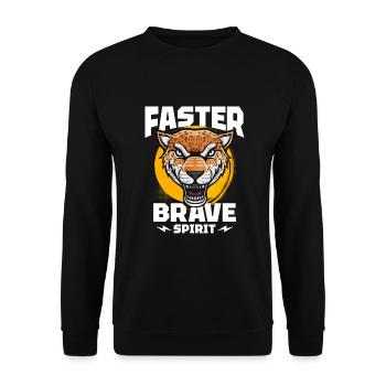 Jaguar - Sweat-shirt Unisexe - noir - Devant - Alina (178cm) & Michal (187cm)