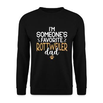 Rottweiler Gifts - Unisex Pullover - Schwarz - Vorne - Alina (178cm) & Michal (187cm)