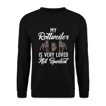 Cadeaux Rottweiler - Sweat-shirt Unisexe - noir - Devant - Alina (178cm) & Michal (187cm)