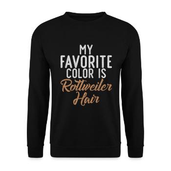 Cadeaux Rottweiler - Sweat-shirt Unisexe - noir - Devant - Alina (178cm) & Michal (187cm)