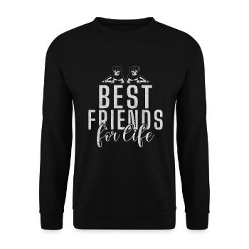 Rottweiler Gifts - Unisex Sweatshirt - black - Front - Alina (178cm) & Michal (187cm)