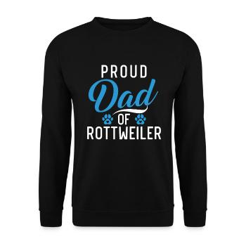 Cadeaux Rottweiler - Sweat-shirt Unisexe - noir - Devant - Alina (178cm) & Michal (187cm)