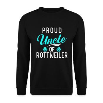 Rottweiler Gifts - Unisex Pullover - Schwarz - Vorne - Alina (178cm) & Michal (187cm)