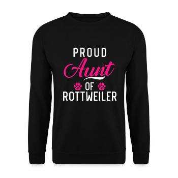 Cadeaux Rottweiler - Sweat-shirt Unisexe - noir - Devant - Alina (178cm) & Michal (187cm)