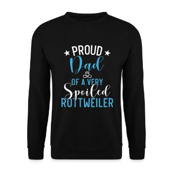 Cadeaux Rottweiler - Sweat-shirt Unisexe - noir - Devant - Alina (178cm) & Michal (187cm)