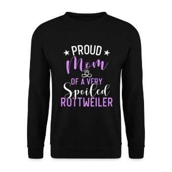 Cadeaux Rottweiler - Sweat-shirt Unisexe - noir - Devant - Alina (178cm) & Michal (187cm)