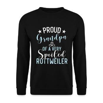Rottweiler Gifts - Unisex Pullover - Schwarz - Vorne - Alina (178cm) & Michal (187cm)