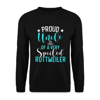 Rottweiler Gifts - Unisex Pullover - Schwarz - Vorne - Alina (178cm) & Michal (187cm)