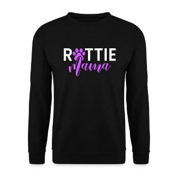 Cadeaux Rottweiler - Sweat-shirt Unisexe - noir - Devant - Alina (178cm) & Michal (187cm)