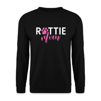 Rottweiler Gifts - Unisex Pullover - Schwarz - Vorne - Alina (178cm) & Michal (187cm)