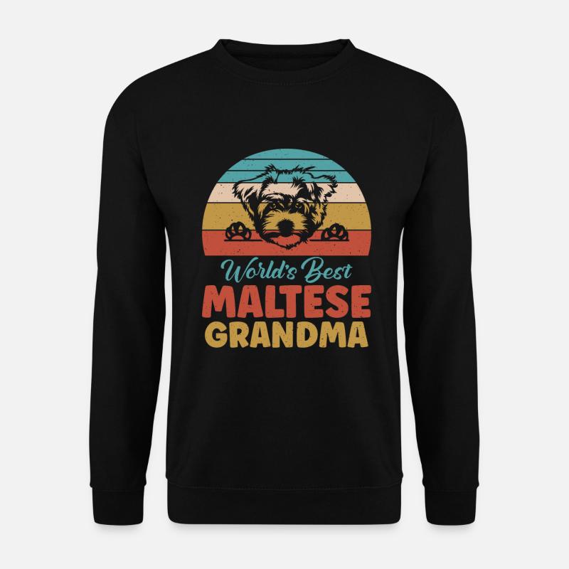 Maltese Owner Gifts - Unisex Pullover - Schwarz
