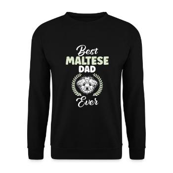 Cadeaux de propriétaire maltais - Sweat-shirt Unisexe - noir - Devant - Alina (178cm) & Michal (187cm)