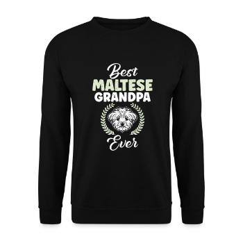 Cadeaux de propriétaire maltais - Sweat-shirt Unisexe - noir - Devant - Alina (178cm) & Michal (187cm)