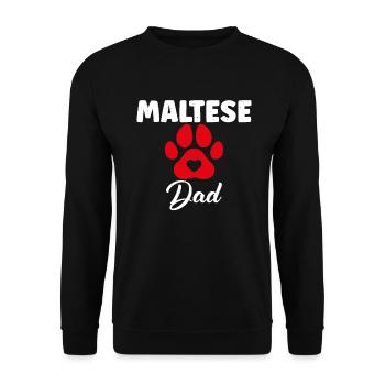 Cadeaux de propriétaire maltais - Sweat-shirt Unisexe - noir - Devant - Alina (178cm) & Michal (187cm)