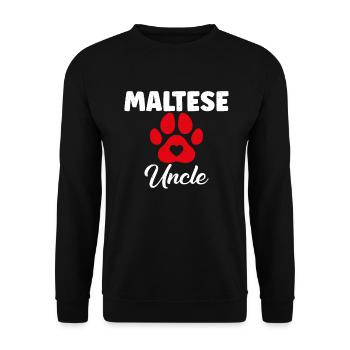Maltese Owner Gifts - Unisex Pullover - Schwarz - Vorne - Alina (178cm) & Michal (187cm)