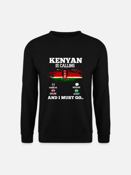 Kenia - Unisex Pullover - Schwarz