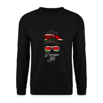 Kenya - Unisex Sweatshirt - black - Front - Alina (178cm) & Michal (187cm)