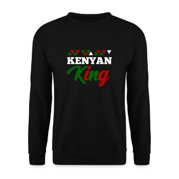 Kenya - Unisex Sweatshirt - black - Front - Alina (178cm) & Michal (187cm)