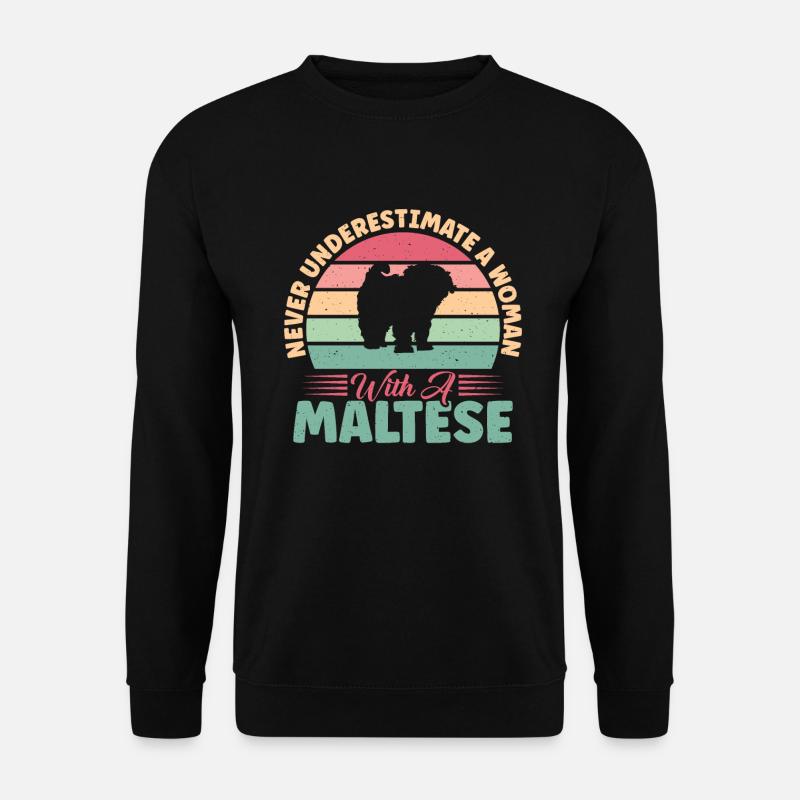 Cadeaux de propriétaire maltais - Sweat-shirt Unisexe - noir