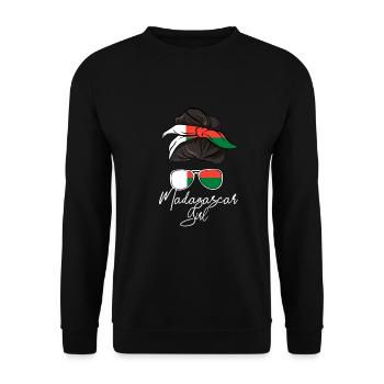 Madagaskar - Unisex Pullover - Schwarz - Vorne - Alina (178cm) & Michal (187cm)