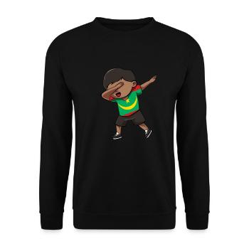 Mauritania - Unisex Sweatshirt - black - Front - Alina (178cm) & Michal (187cm)