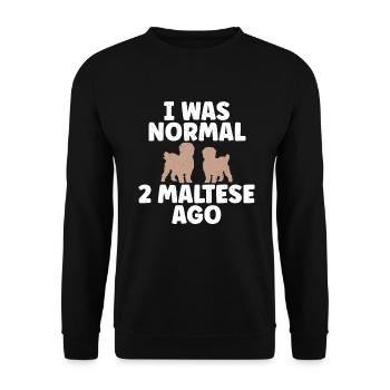 Cadeaux de propriétaire maltais - Sweat-shirt Unisexe - noir - Devant - Alina (178cm) & Michal (187cm)