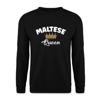 Cadeaux de propriétaire maltais - Sweat-shirt Unisexe - noir - Devant - Alina (178cm) & Michal (187cm)
