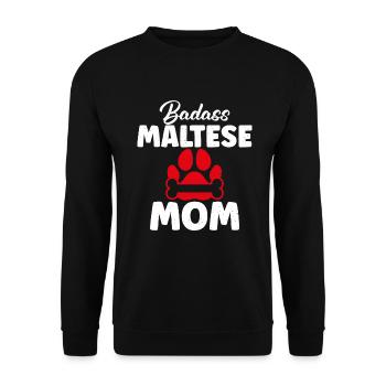 Cadeaux de propriétaire maltais - Sweat-shirt Unisexe - noir - Devant - Alina (178cm) & Michal (187cm)
