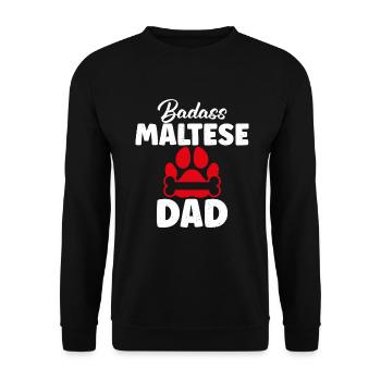 Cadeaux de propriétaire maltais - Sweat-shirt Unisexe - noir - Devant - Alina (178cm) & Michal (187cm)