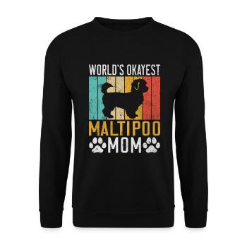 Cadeaux Maltipoo - Sweat-shirt Unisexe - noir - Devant - Alina (178cm) & Michal (187cm)