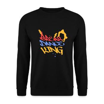 Breakdancing - Unisex Pullover - Schwarz - Vorne - Alina (178cm) & Michal (187cm)