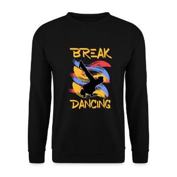Breakdancing - Unisex Pullover - Schwarz - Vorne - Alina (178cm) & Michal (187cm)