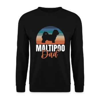 Cadeaux Maltipoo - Sweat-shirt Unisexe - noir - Devant - Alina (178cm) & Michal (187cm)
