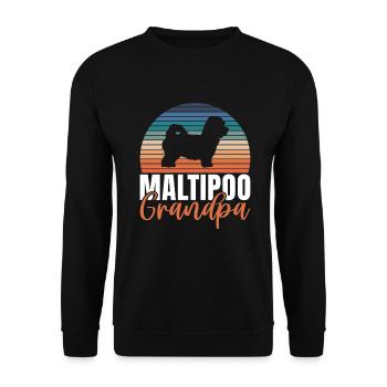Cadeaux Maltipoo - Sweat-shirt Unisexe - noir - Devant - Alina (178cm) & Michal (187cm)