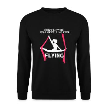 Acrobatic Gymnastic Sport Geschenk - Unisex Pullover - Schwarz - Vorne - Alina (178cm) & Michal (187cm)