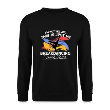 Breakdancing - Unisex Pullover - Schwarz - Vorne - Alina (178cm) & Michal (187cm)